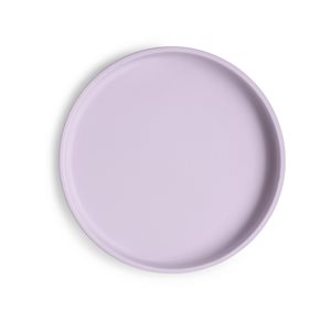 Mushie Classic Silicone Suction Plate - Soft Lilac